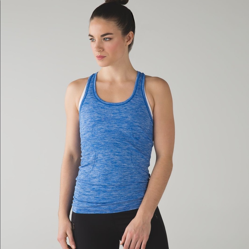 Lululemon Swiftly Tech Tank Lakeside Blue Size 4